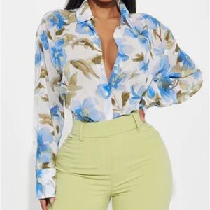 FASHION NOVA “Hawaiian Summer Shirt”